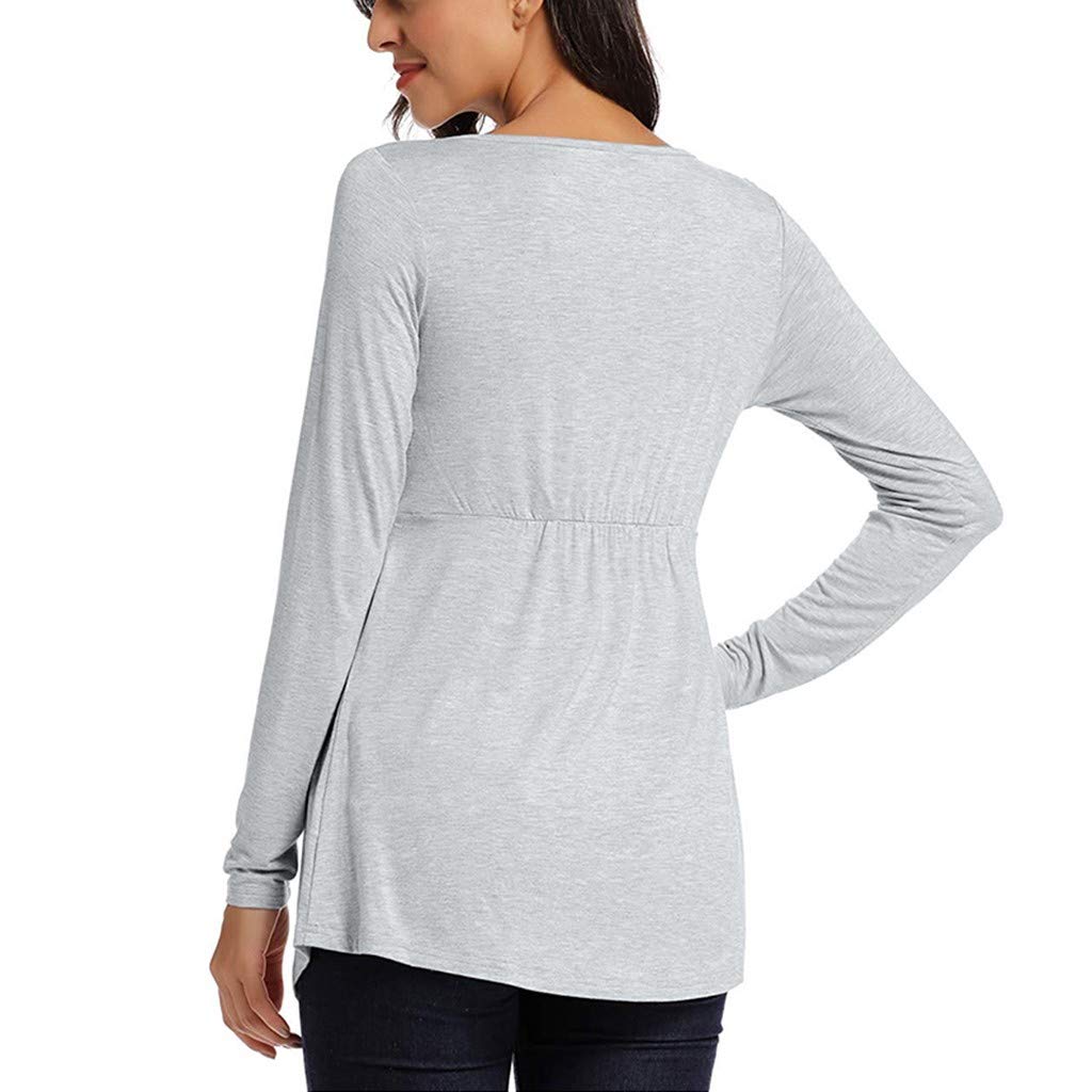 Magliette e top FRAUIT Maglia Allattamento Cotone Camicie da Notte Maglie  T-Shirt Manica Lunga maternità Maglietta Gravidanza Maniche Lunghe  Magliette Maglieria Casual Top farmaki.gr