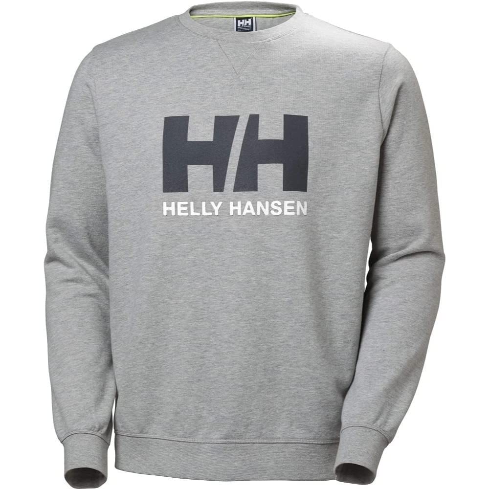 Helly Hansen Men's Standard HH Logo Crew Sweatershirt, 950 Grey