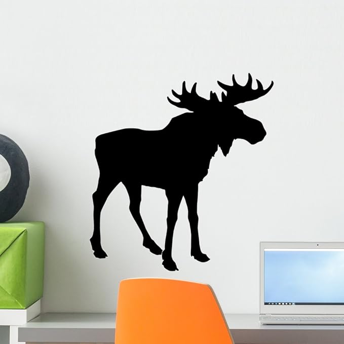 Funny Pets Sticker Moose Wall Tattoo Sticker Window Sticker Animal No 18 Home Decor Home Garden