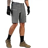 Ellobird Cargo Hiking Tactical Work Shorts for Men Casual Relaxed Fit 4 Way Stretch Water Repellent 6 Pockets Mens Short