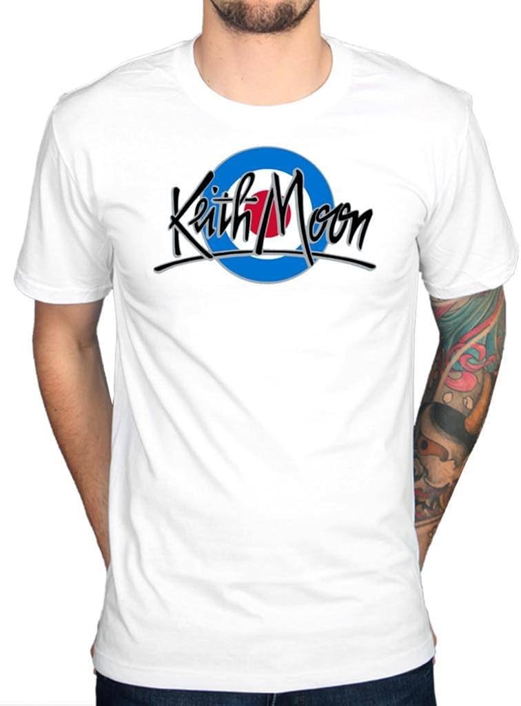 Official Keith Moon MOD Logo T-Shirt English Rock: Amazon.co.uk: Clothing