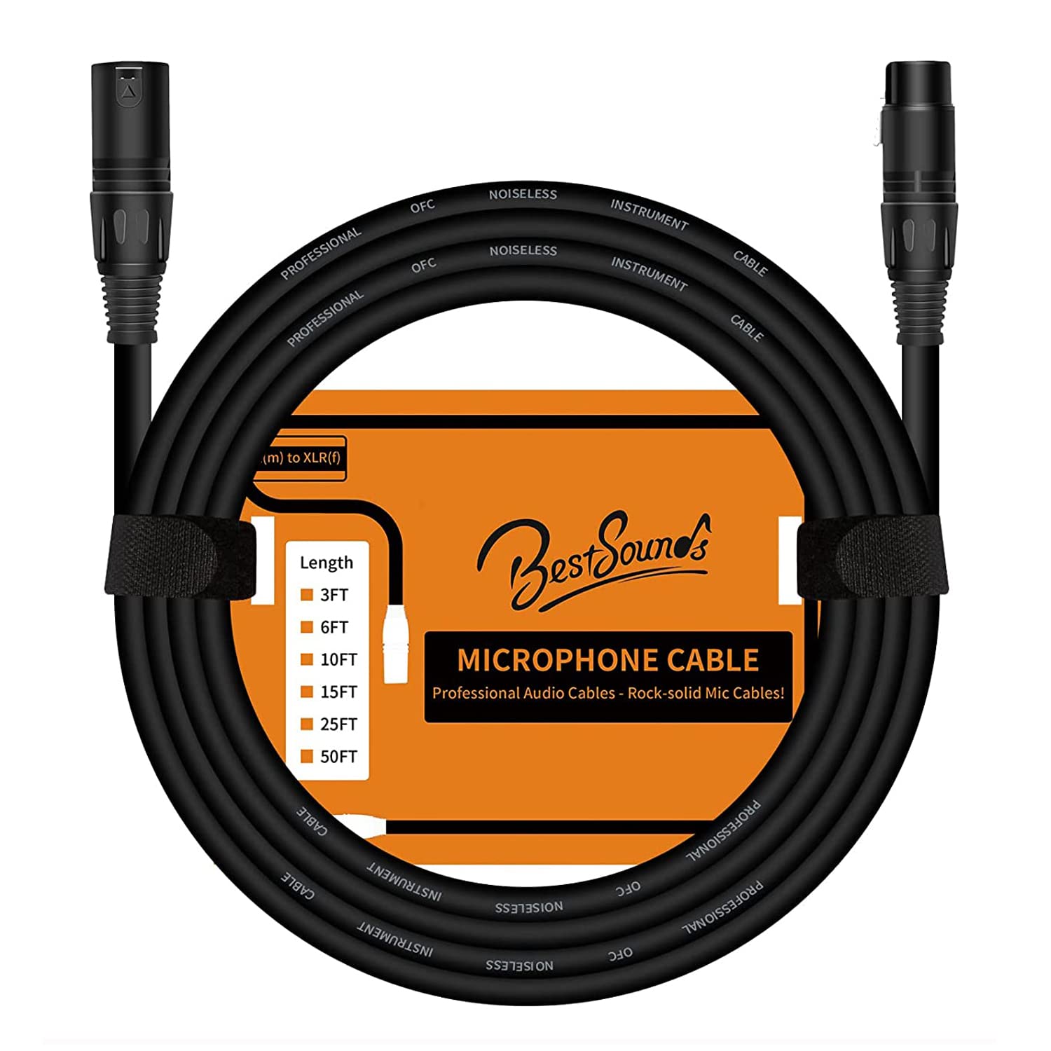 BestSounds 3M XLR Microphone Cable, Oxygen-Free Copper (OFC) XLR Male to Female Cord, Mic Cable (1Pack)