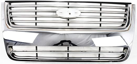 Amazon Com Evan Fischer Grille Assembly Compatible With 06 10 Ford Explorer Plastic Chrome Limited Xlt Models Automotive