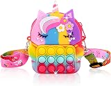 Ainiv Crossbody Pop It Bag Unicorn Fidget Shoulder Bag 2 in 1 Colorful view 9