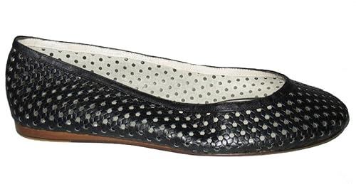 french sole black ballet flats