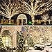 POTIVE 2 Pack Each 200 LED Solar Christmas Lights Outdoor, 75.5 Ft Warm White Solar Outdoor String Lights, 8 Modes Solar String Light for Outside Christmas Tree Garden Patio Tree Valentines