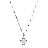 TICVRSS Clover Necklace for Women 18K Gold Plated Four Leaf Clover Pendant Necklaces Lucky Jewelry Gifts for Women