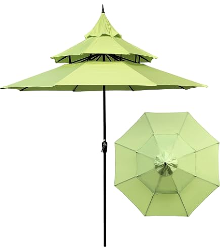 green pagoda patio umbrella ABBLE Outdoor 9 Ft with Crank, Weather Resistant, UV Protection, Durable, 8 Sturdy Steel Ribs, 3 Tier Vented Market Outdoor Table Umbrella,Lime adidas Kids' Gotta Have lasting use phenix Variant:Charcoal