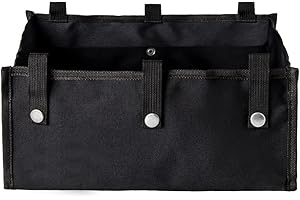 RZMAYIS Under Seat Rollator Bag, Large Size Rollator Basket, Under Seat Bag or Tote for Four Wheel Rollator, Walker Underseat Replacement Medical Basket (Black-S)