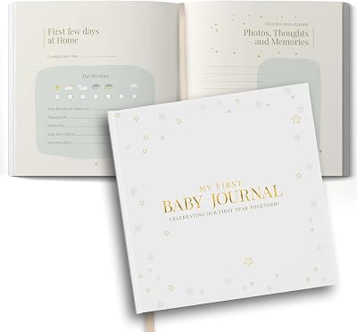 Tiny Trees Baby Memory Book & Journal First Year Keepsake Album