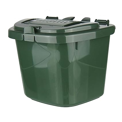 All-Green Belüfteter Küchenkomposteimer, Plastik, 5 Liter, Grün