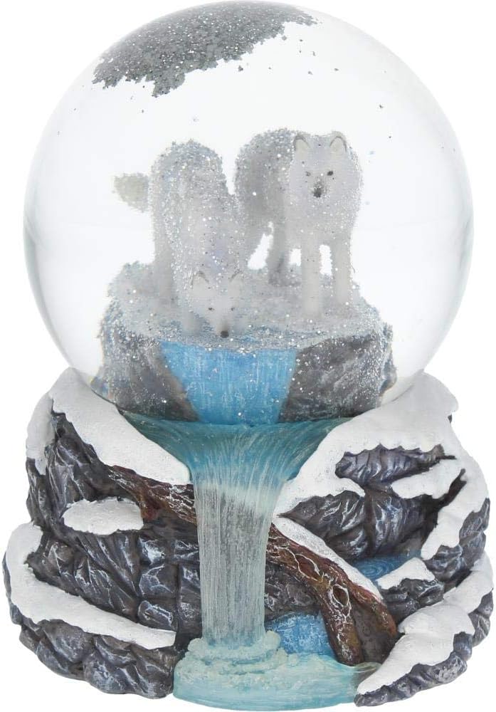 Nemesis Now B3652J7 Warriors of Winter Lisa Parker Snowglobe 14.5cm White, Resin and Glass