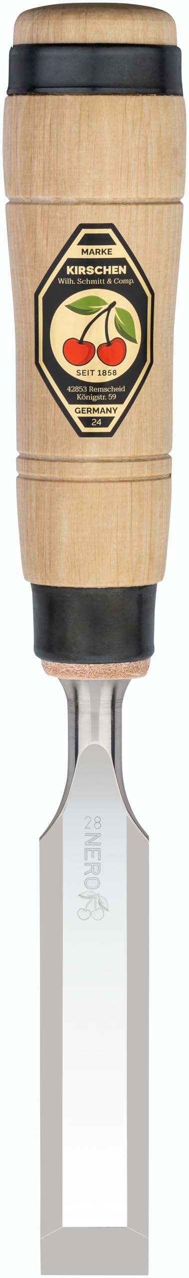 Kirschen 1205028 28 mm Number 1205 Carpenters Chisel with Hornbeam Handle - Multi-Colour