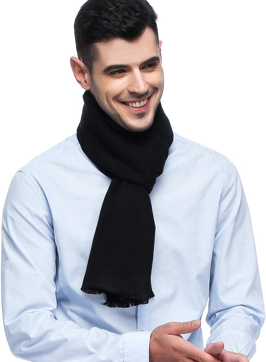 HOYAYO Mens Scarfs Classic Cashmere Warm Long Winter Scarf(Various Colors)