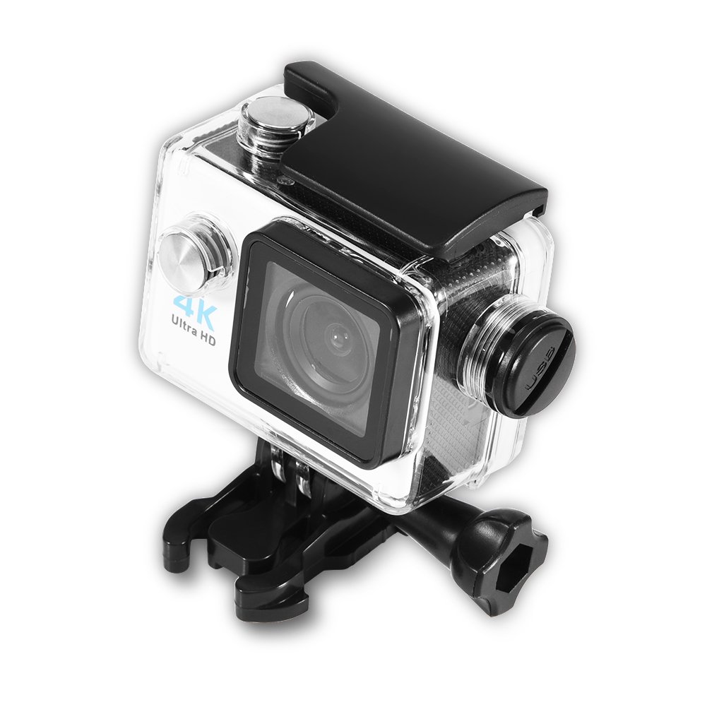 Waterproof Housing for Sport Camera Durable Waterproof Case with Charging Cable for SJ4000 SJ7000 F60 F68 W8 W9 H9 Action Cameras Diving Snorkeling Accessories