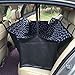 HAOCOO Pet Seat Cover Waterproof and Washable for Cars, SUV, Vans & Trucks (Black-Paw Prints )