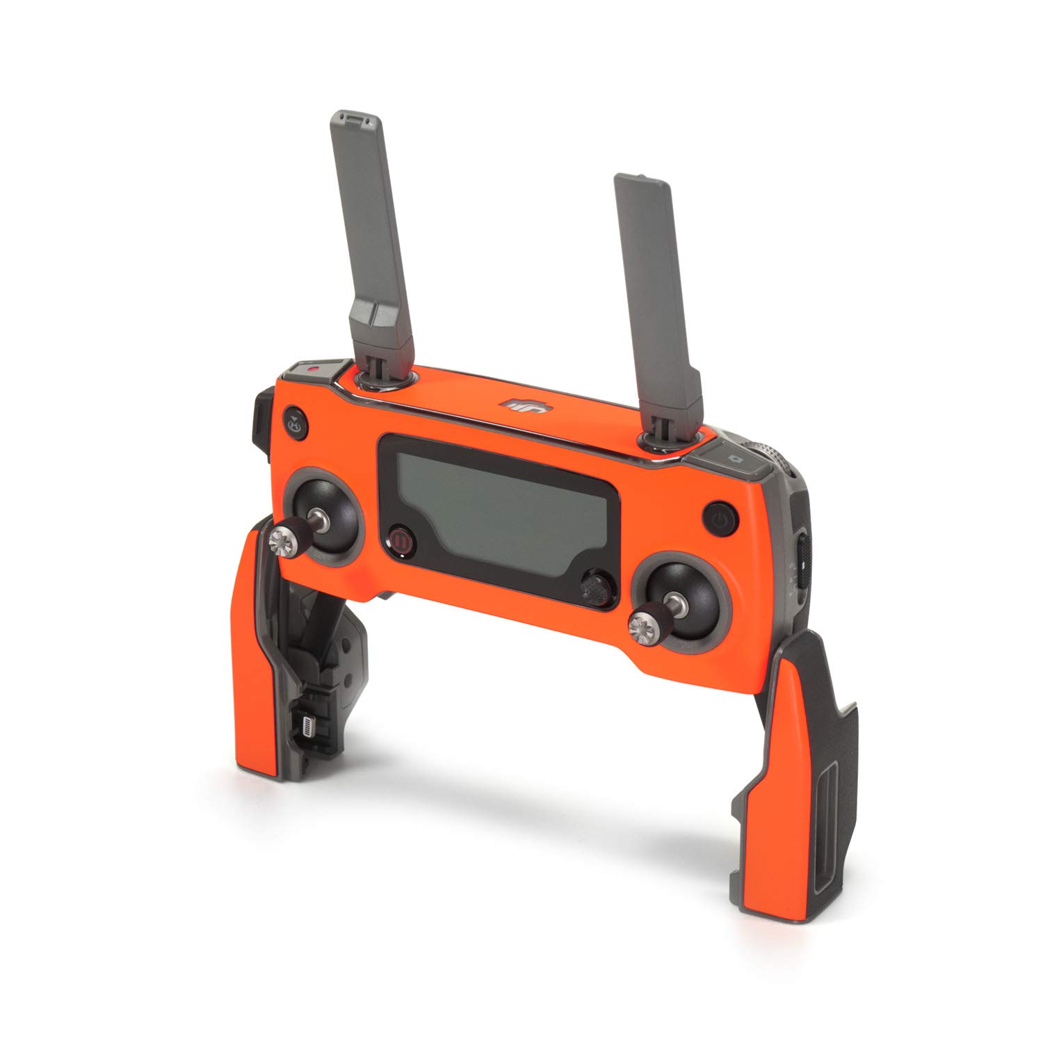 Wrapgrade Poly Skin Sticker compatible with DJI Mavic 2 | Remote Controller (NEON ORANGE)