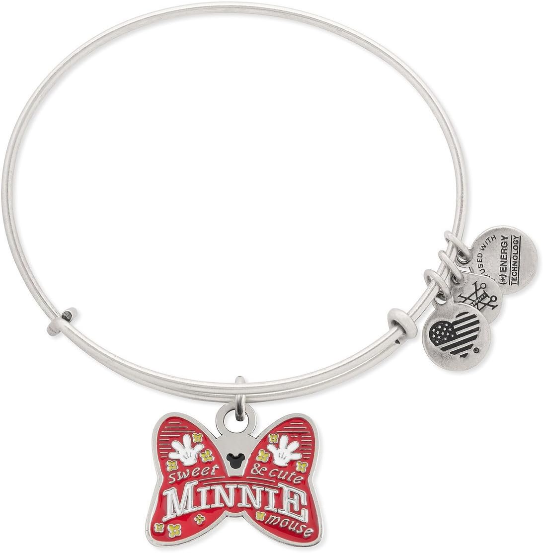 Amazon Com I Am Minnie Mouse Bangle By Alex And Ani Bangle Charm Bracelet Silver Everything Else