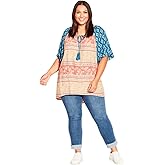 Avenue Women's Plus Size Top Kori Mix PRT