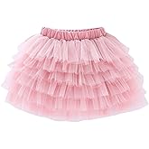 Jastore 6 Layered Tutu Skirt for Girls Princess Tulle Dance Skirts Toddler Girl Ballet Tutu Skirt