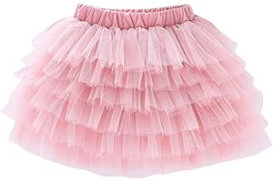 Jastore 6 Layered Tutu Skirt for Girls Princess Tulle Dance Skirts Toddler Girl Ballet Tutu Skirt