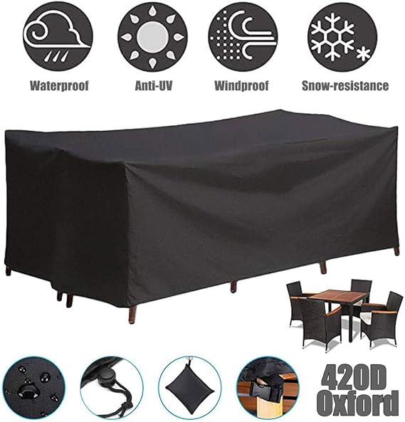 ZHAONI Waterproof Furniture Covers Outdoor, 420D Oxford