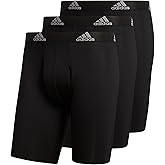 adidas Men's Performance 3-Pack Long Boxer Brief, Underwear Boxer Briefs - 3-Pack Long Men's Underwear Pack
