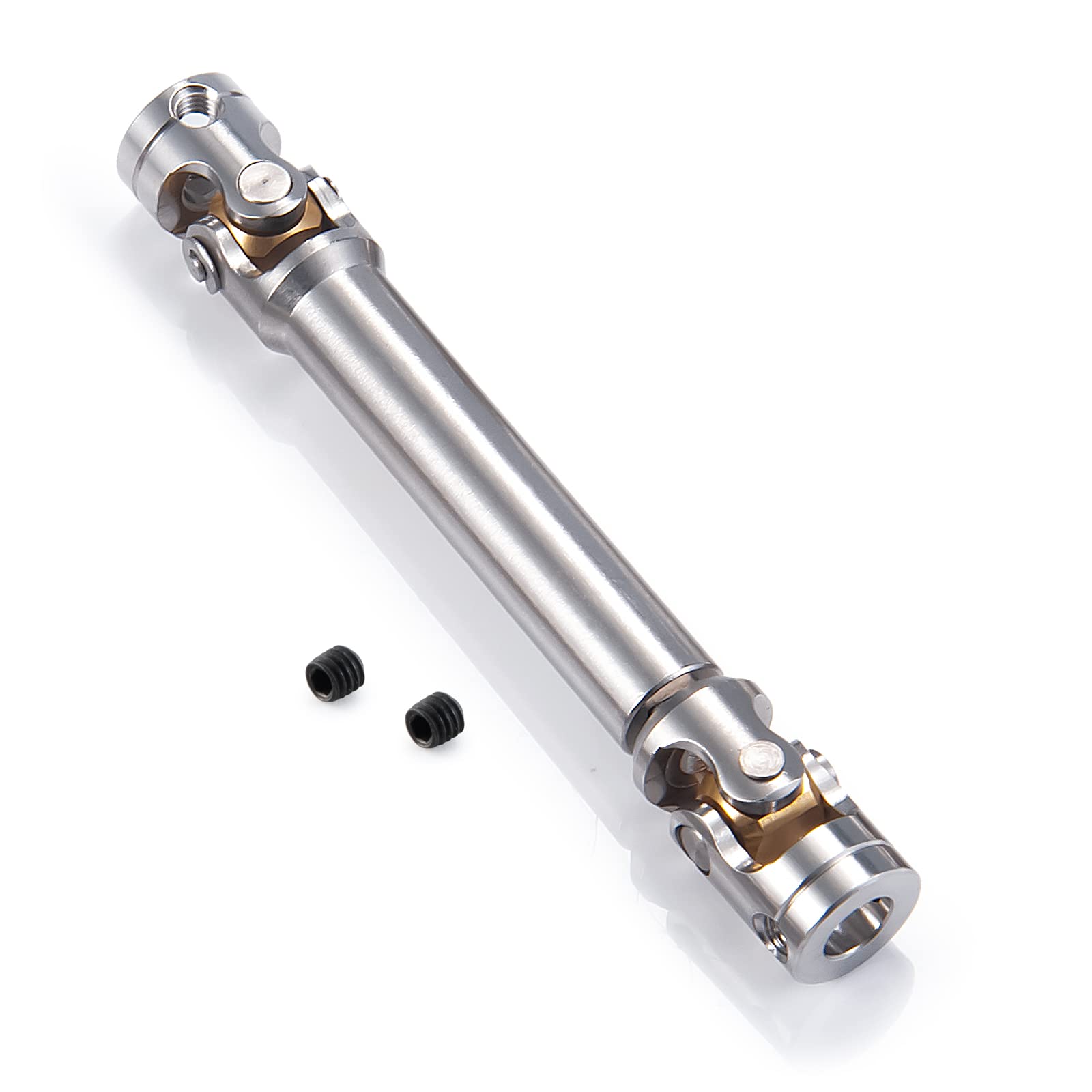 AXspeed 1Pcs Metal Drive Shaft for 1/14 RC Tamiya Tractor Climbing Trailer Upgrade Accessories (70mm-90mm)