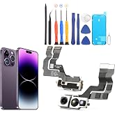YWLRONG for iPhone 14 Pro Max Main Front Camera Replacement for iPhone 14 Pro Max A2651 A2893 A2894 A2895 A2896 Front Facing Camera with Flex Cables 12MP Repair with Tools