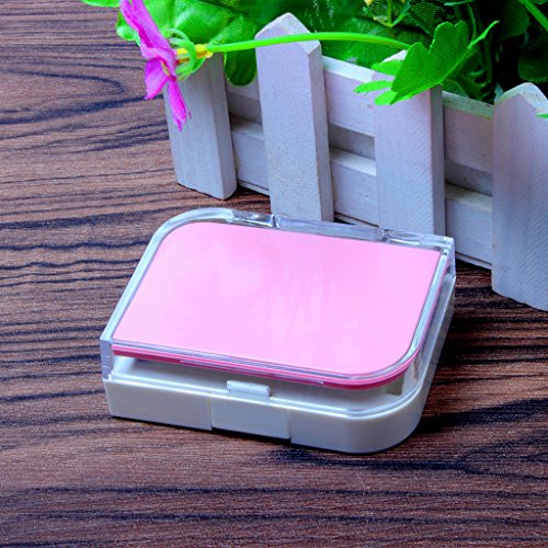 Travel Kit Hard Contact Lens Case Glasses Storage Box Including Mirror Wearing Stick and Nursing Bottle