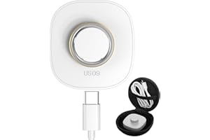 WONJOY Compatible with Oura Ring 4 Charger, Not Suitable for Oura Ring 3, Fast Charging Dock with USB-C Cable for Oura Gen 4 Smart Accessories (White, Size 9)