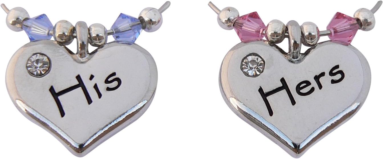 His and Hers Gift Wine Glass Charms Amazon.co.uk Kitchen & Home