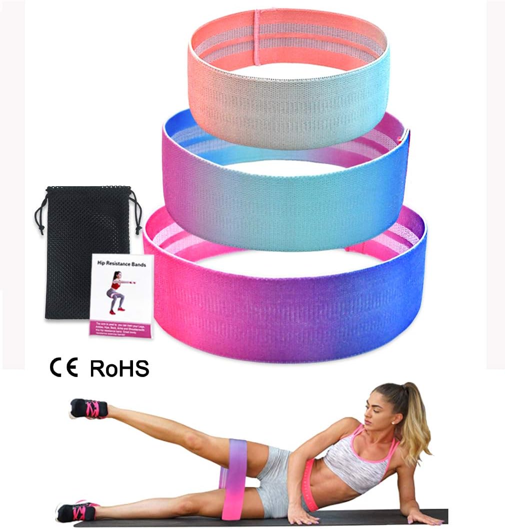 Arrowell Workout Bands Elastic Bands for Exercising,Exercise Bands Resistance Bands for Legs and Butt