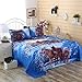 Heave Wolf Duvet Cover Set Queen Size Wolf Printed Bed Set with Sheet and 2 Pillow Covers Manly Bedding 4pcs