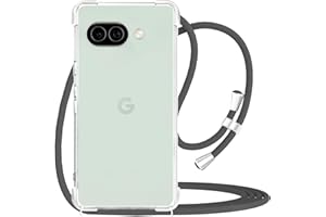 YESPURE for Google Pixel 10A Hanging Strap Case Clear Crossbody Phone Case for Women Adjustable Cord Lanyard Cover Soft Bumpe