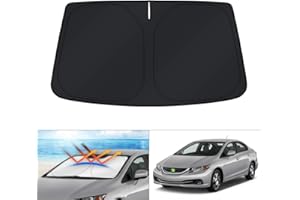 KUST Windshield Sun Shade for 2006-2015 Honda Civic Accessories, Custom Fit 4 Layers Car Honda Civic Front Window Sunshade Foldable Sun Visor Protector Blocks UV Rays Keep Your Car Cooler