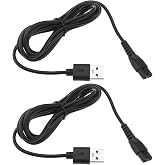 2Pcs Window Vacuum Cleaner USB Charging Cables Replacement Compatible with Karcher WV1/ WV1 Plus/ WV2/ WV5/ WV5 Premium/ WV60 USB Charger Power Cable
