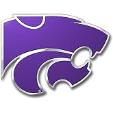 FANMATS NCAA Kansas State Wildcats Embossed Color Metal Emblem | Aluminium Material, 3.25 x 3.25, Team Color, 3D Team Logo, Officially Licensed, Great Gift