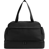 Away Featherlight Weekender Bag, Airline Approved Carry-On Bag | Fits Up to 16" Laptop Pocket, Shoe Compartment, Interior and Exterior Pockets, Travel Duffle Bag, Jet Black
