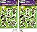Teenage Mutant Ninja Turtle 4 Sheets of Stickers (2 Pack)