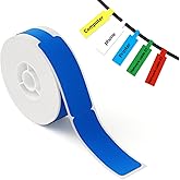NIIMBOT Blue Cable Labels Maker Tape for D11/D110/D101 Label Maker, 0.49'' x 4.29''(12.5mm x 109mm), Thermal Label Tape for Home Office Labeling Tape Replacement
