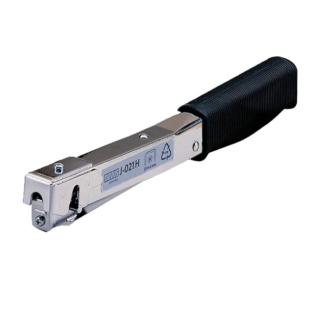 Novus Hammertacker J-021, ergonomischer Griff, für Feindraht-Klammern bis 6 mm, optimal für Dachpappen und Folien
