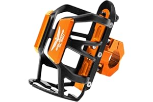 Motorcycle Beverage Water Bottle Cage Drink Cup Holder Sdand Mount for Honda 1800 Goldwing GL1800 Accessories(Orange)