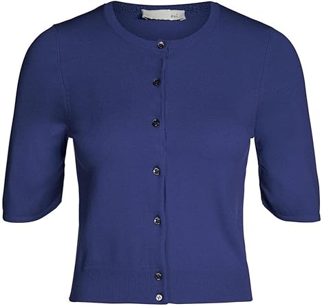 navy cropped cardigan uk