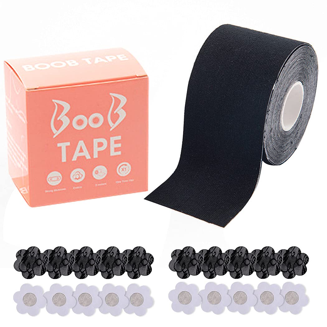 SOWUNO Breast Lift Tape Lightweight Waterproof Cotton Body Tape Nipple