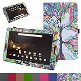 Acer Iconia One 10 B3-A30 Case,Mama Mouth PU Leather Folio 2-folding Stand Cover with Stylus Holder for 10.1