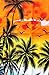 LA LEELA Men's Funky Beach Party Tropical Floral Shirts Short Sleeve Button Down Hawaiian Shirt for Men 3XL Palm Tree Sea, Orange