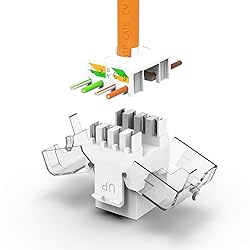 AMPCOM CAT6 Keystone Jack Tool-Less RJ45 UTP, No