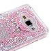 Galaxy Grand Prime Case,Creative Design Dynamic Flowing Liquid Floating Bling Sparkle Glitter Sparkle Star Love Heart Transparent Plastic Case for Samsung Galaxy Grand Prime G530 (Pink)