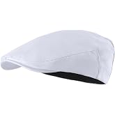 STARANCE Men Thin Cotton Gatsby Newsboy Cap | Light thin cotton fabric for summer, breathable ivy scally cap, ideal for driving hot weather